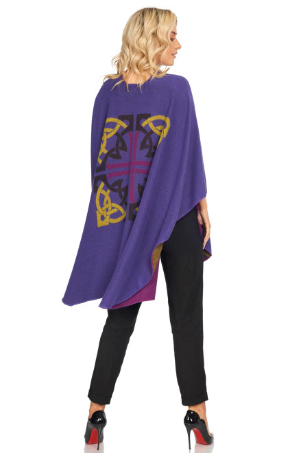 Jimmy Hourihan Purple Celtic Design Shawl