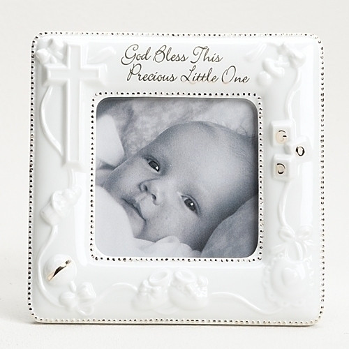 God Bless Baptism Frame