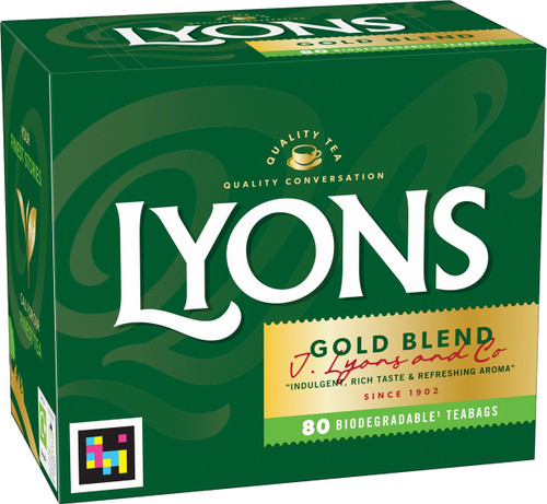 Lyons Gold Blend 80ct biodegradable tea bags