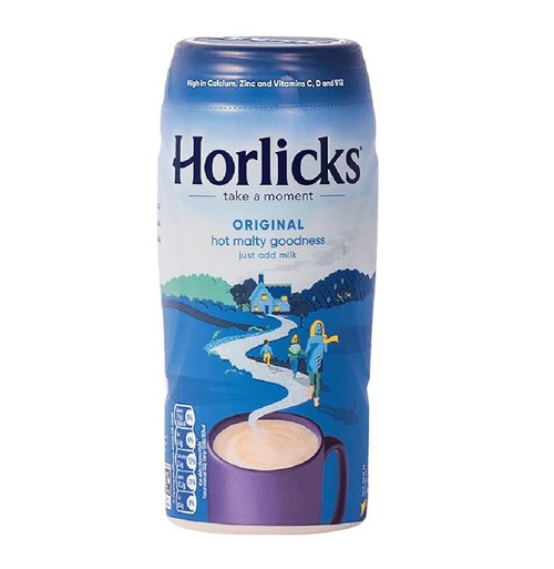 Just add hot milk, Unwind for a good night's sleep, Caffeine-free. Drinking a mug of Horlicks is the natural choice when you want to relax before going to sleep, so you awake feeling refreshed and revived