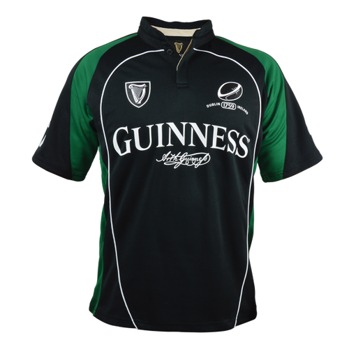 Guinness Black/Green Performance Rugby Jersey