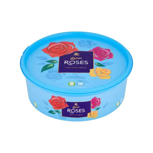 Cadbury Roses are 550g of asst. wrapped chocolates