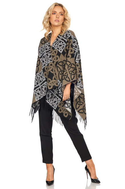 Jimmy Hourihan Wool/Cashmere Short Hooded Cape