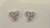 Fado Silver Trinity Knot CZ Earrings