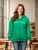 Kelly Green Ireland Embroidered Zip Hoodie