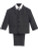 L3710 Charcoal  Boys First Communion 5 PIece Suit