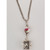 Prayer Box Pendant With Ceramic Bead 18"