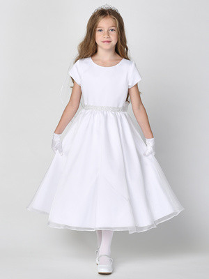linen communion dress Handmade Linen Flower Girl Dress: Rustic White Communion Gown