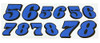 Chi-Town Old School Numbers - Blue CR040-58B