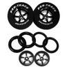 Pro-Track 1 3/16 x 3/32 x .435 wide Rears & Fronts - Style K - Black -PTC-N405K-BL-SET