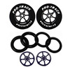 1 1/16 x 3/32 x .500 w Grey Roadster Rears & Fronts N407LGMSET