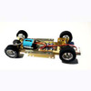 H&R 1/24 ADJUSTABLE CHASSIS W/ 18,000 RPM MOTOR SILICONE TIRES AND 6 SPOKE CHROME WHEELS HRCH11