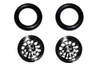 Pro-Track CNC Wheelie Bar Wheels Black PTC-208E-BL