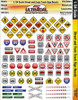 Ultracal 1/24 Street & Train Track Signs - MG-3450
