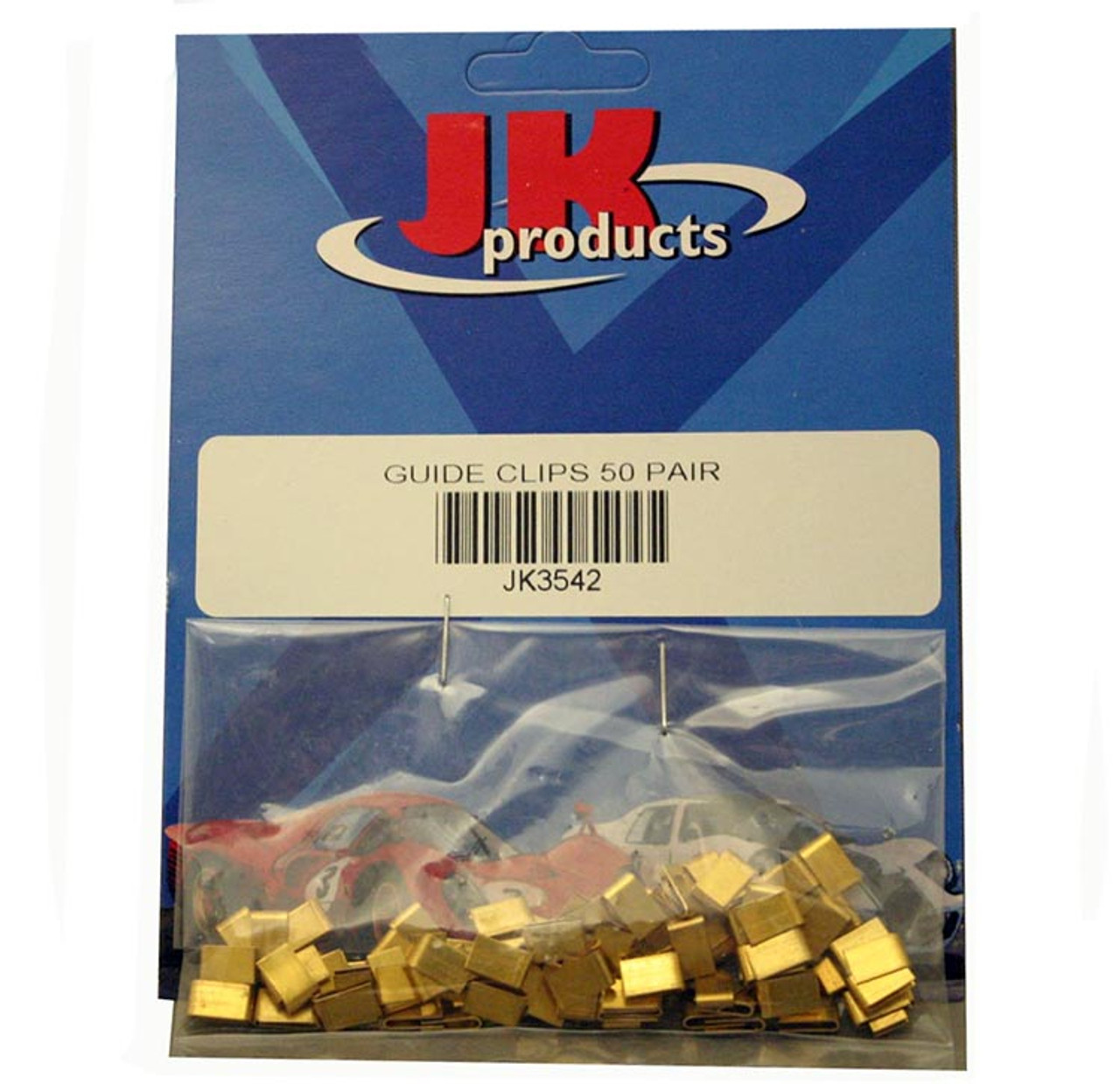 JK Brass Pre-Bent Guide Clips - 50 pr Pack JKU15-50 / JK-3542