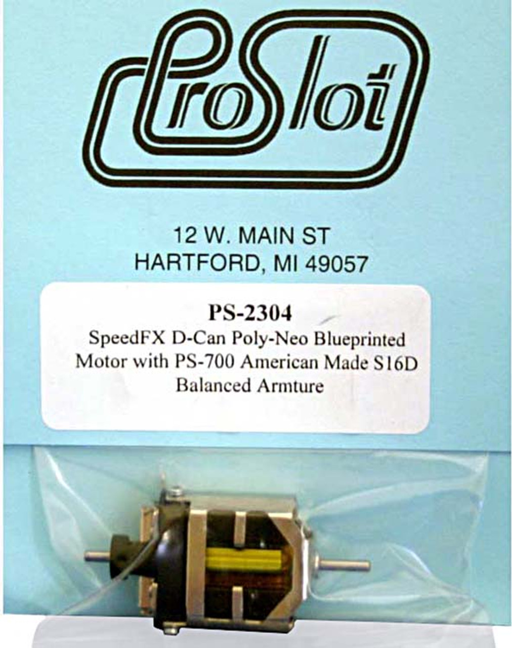 Proslot Blueprinted S16-D Motor with Poly Neo-Magnets PS-2304