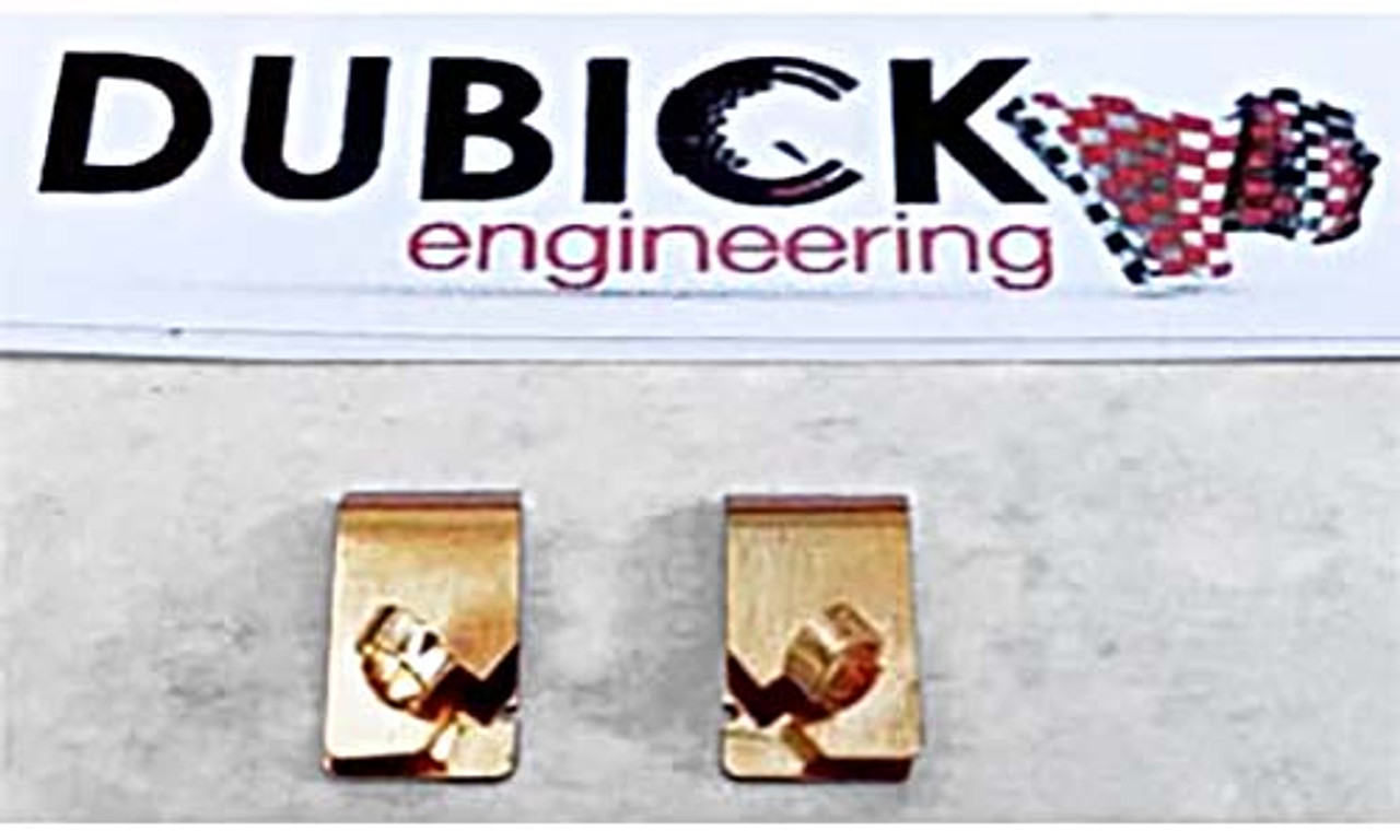 Dubick Gold Plated Guide Clips  w/crimping - 1 pair - DE703
