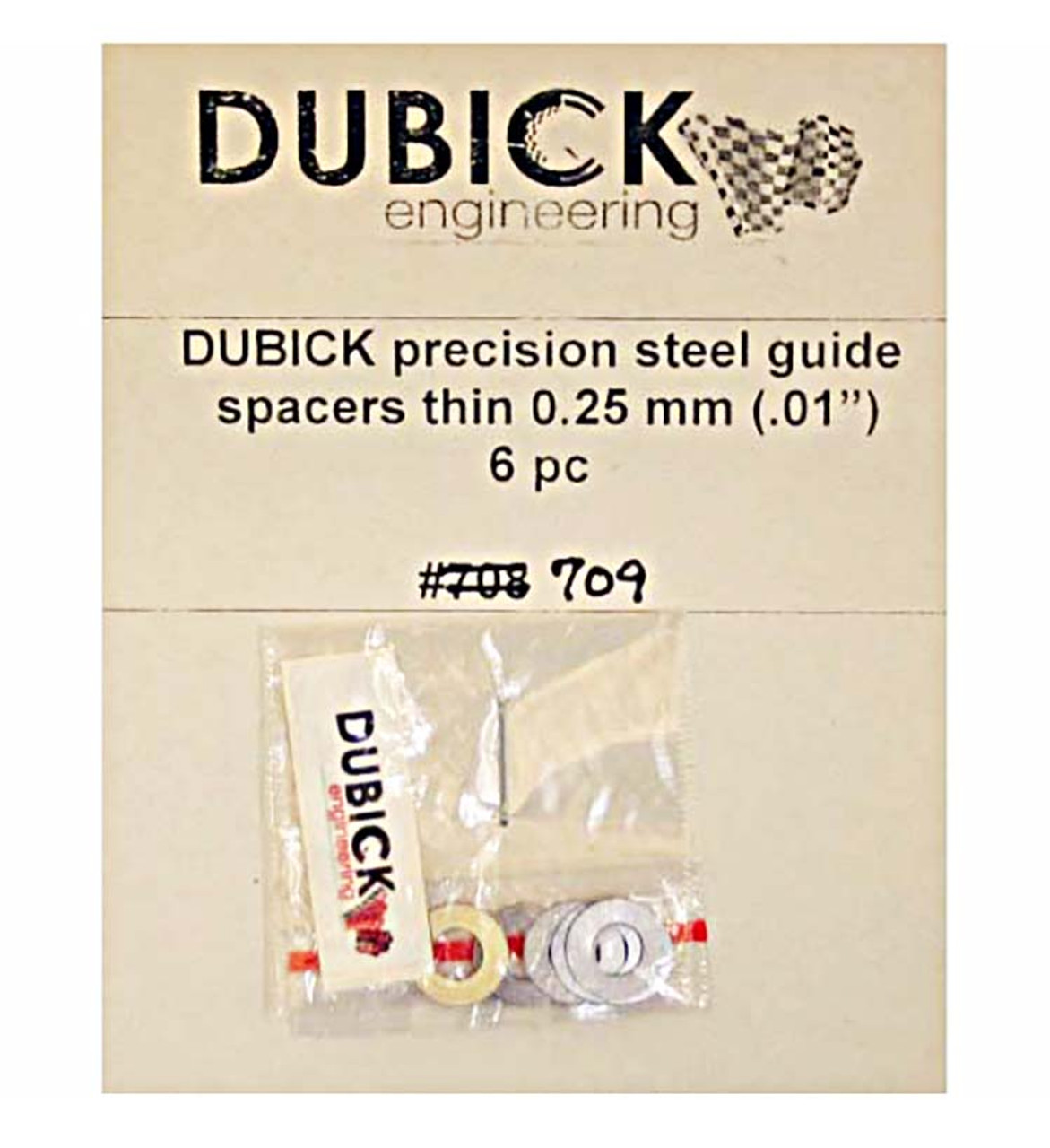 Dubick 0.25mm Steel Guide Washers DE709