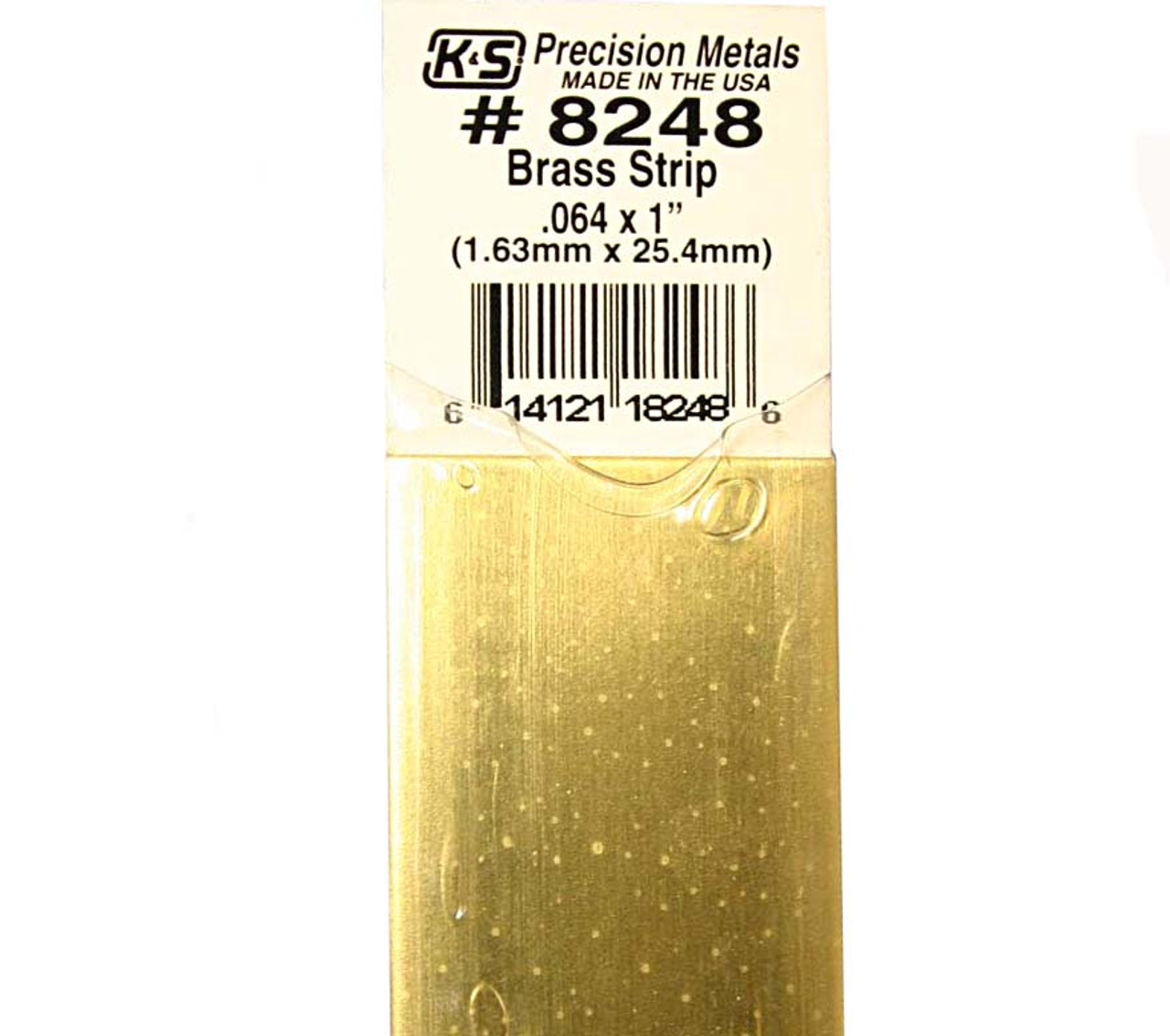 K&S 1" x .064 Brass Strip - KS-8248