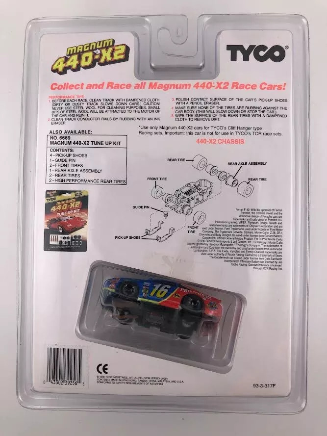 TYCO Magnum 440-X2 Mattel Wheels Primestar #16 Racecar 39256