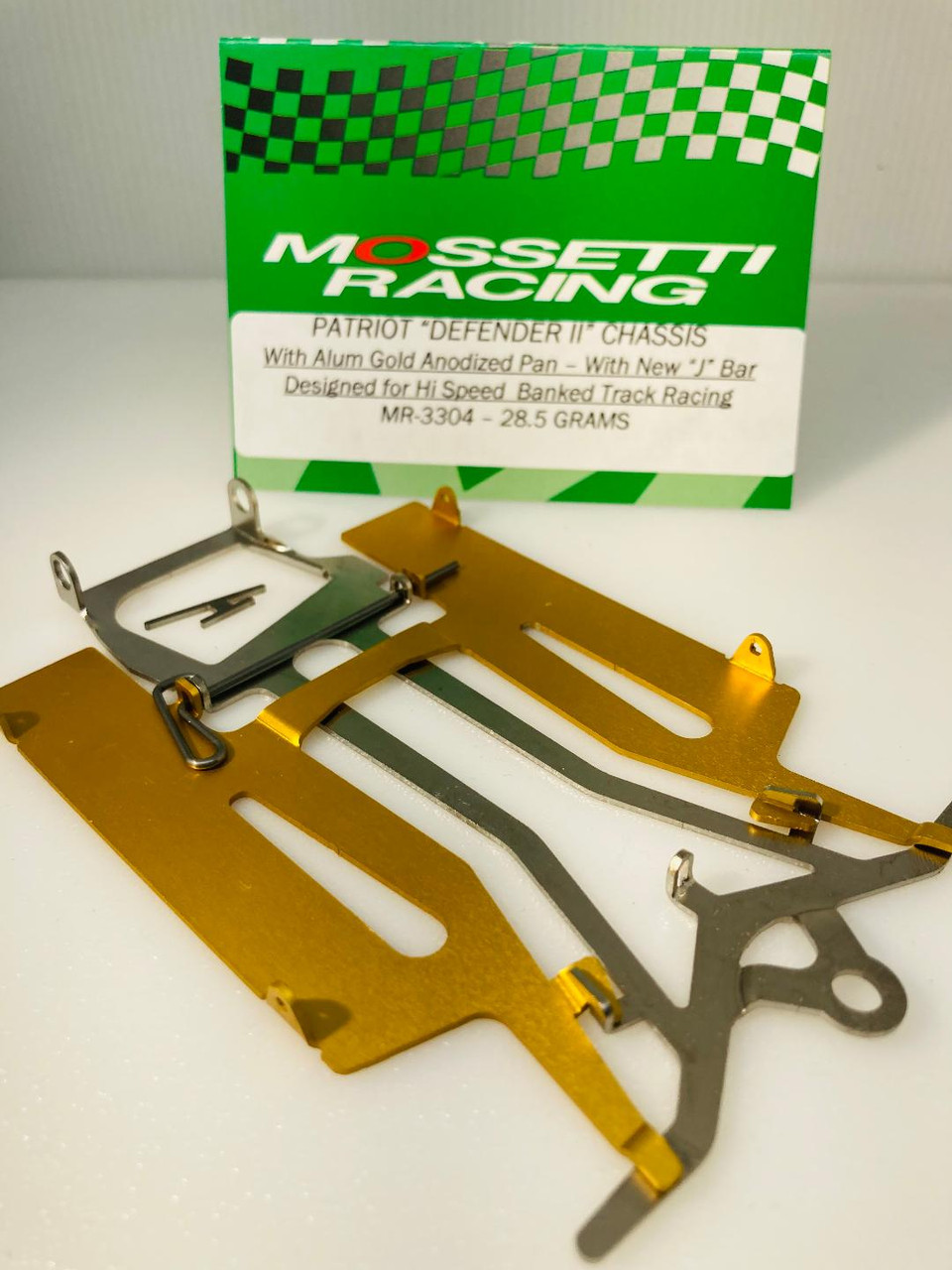 MOSSETTI PATRIOT DEFENDER II W/ ALUM REGULAR GOLD ANODIZED PAN 28.5 GRAMS MR3304