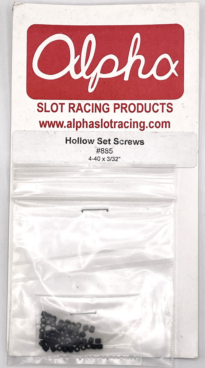 Alpha 4-40 x 3/32" Hollow Set Screws approx. 48pc AL885