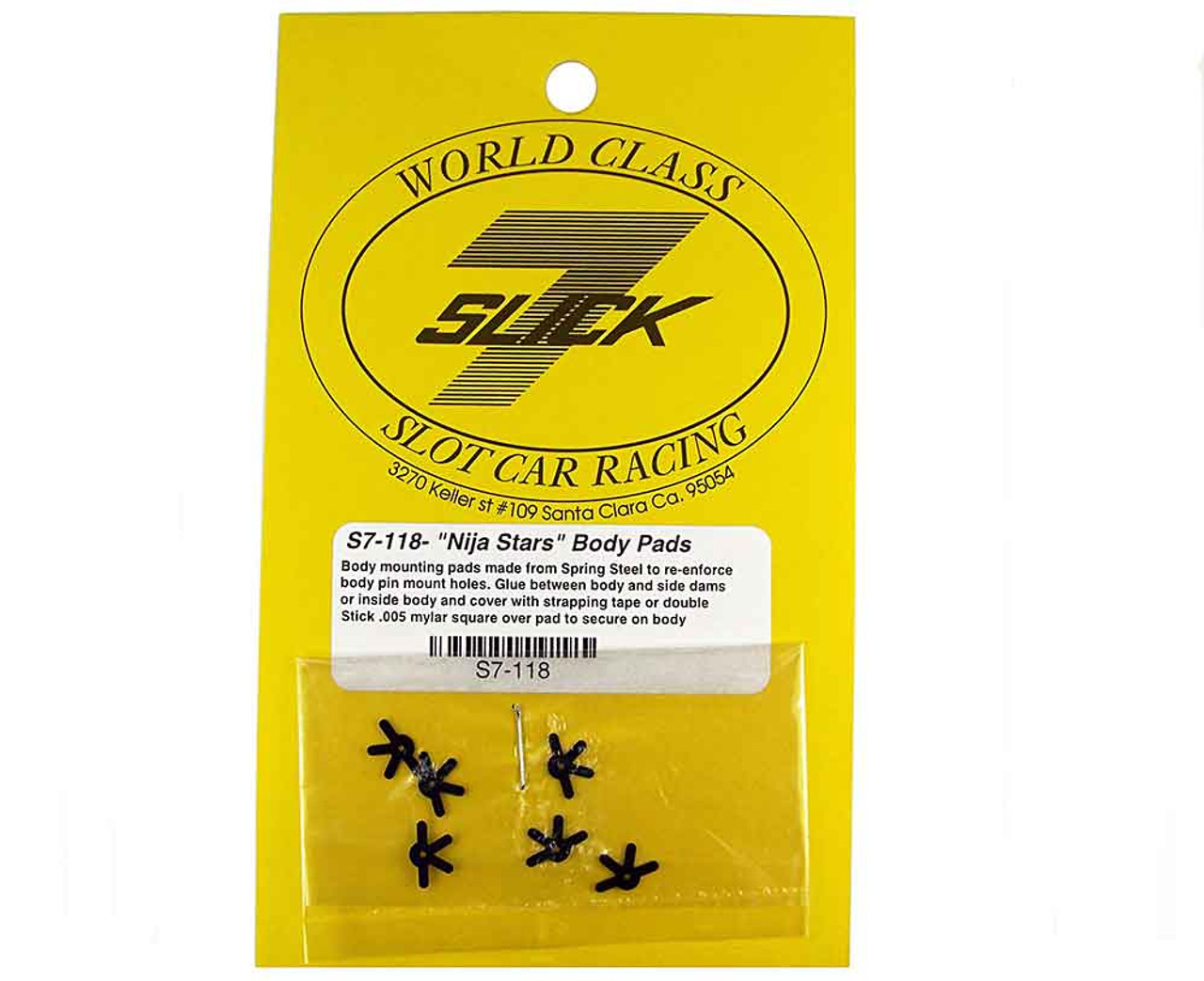 Slick 7 "Ninja Stars" Body Pads S7118