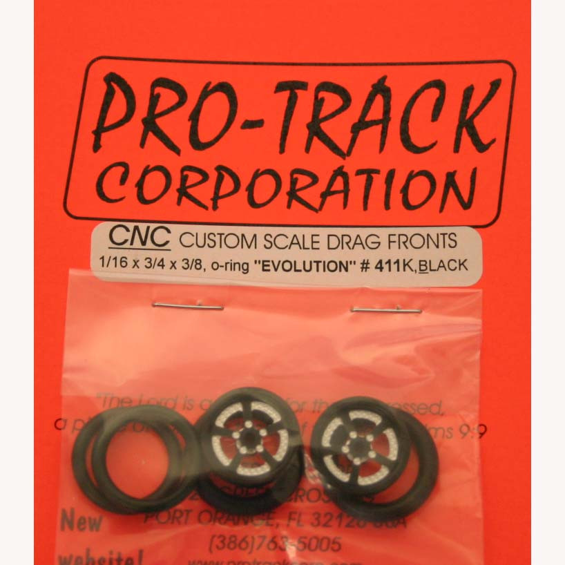 3/4 x 1/16 x 1/8 w Black Evolution 411KBL