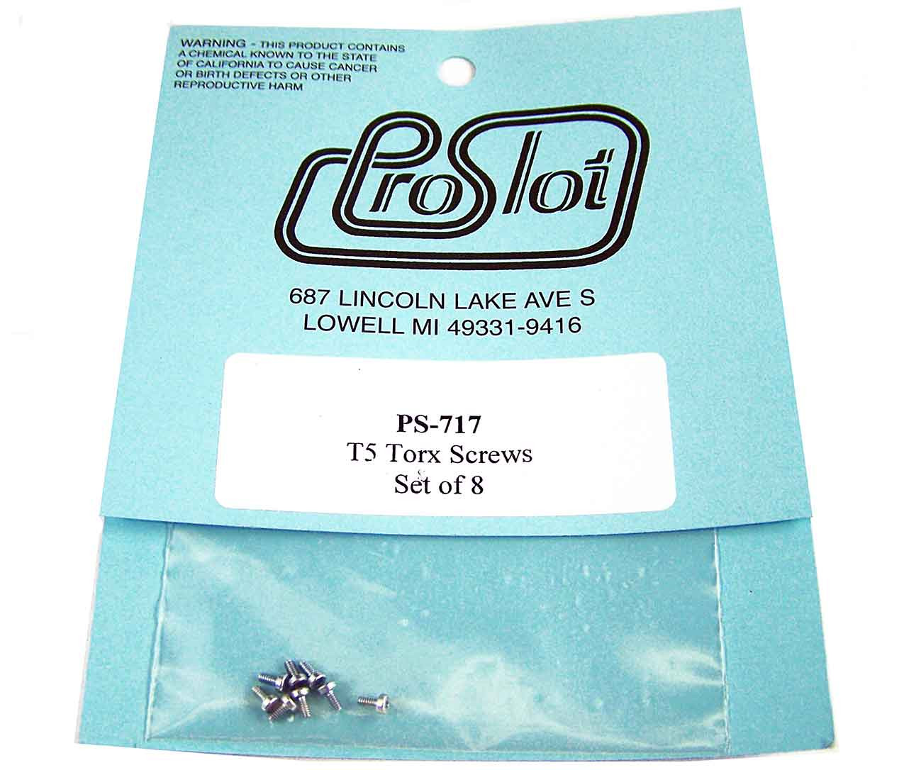 Proslot T5 Torx Screws 8pc 717