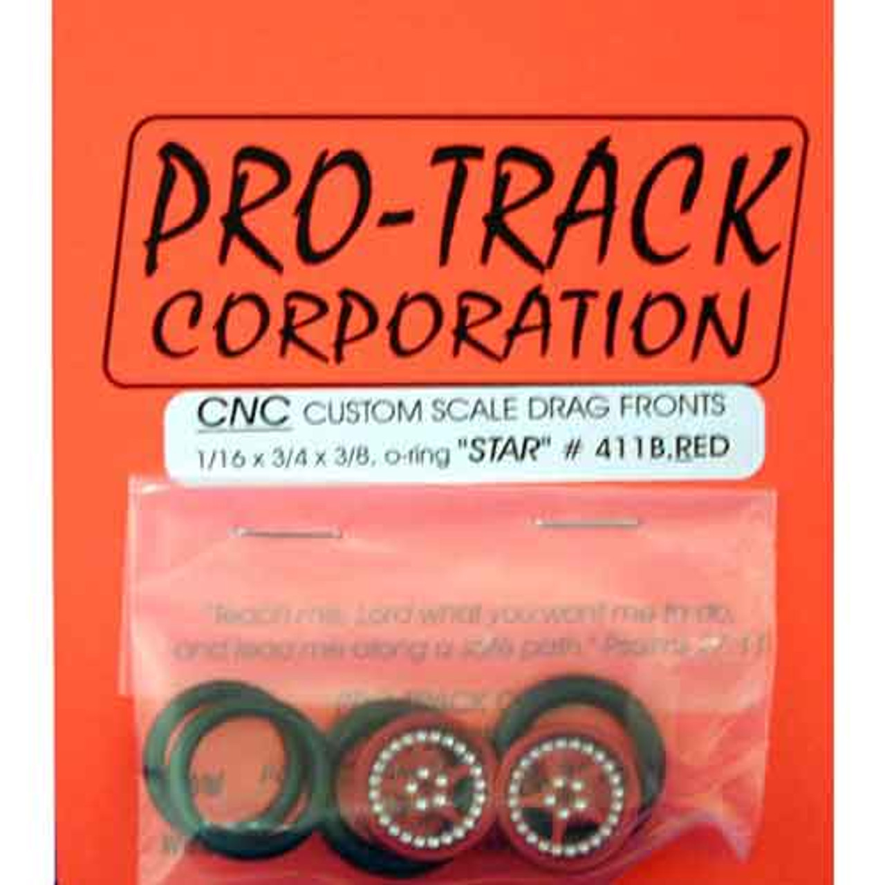 Pro-Track 3/4 x 1/16 x 1/8 wide Style B - Red - PTC-411B-R