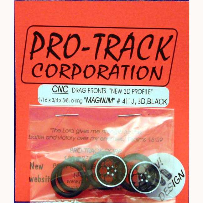 3/4 x 1/16 x 1/8 w Magnum 3D Black 411J3DBL