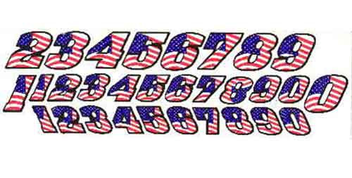 JK Pre-Cut Numbers American Flag JKS5 JK20031F - PCH Parts Express