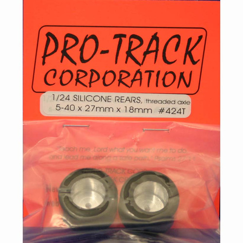 Silicone Coated 27mm tall  x 18mm w for 1/8 Threaded  Axle 424T