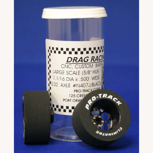 1 1/16 .500 w Black Magnum Rears, Fronts N407JBLSET