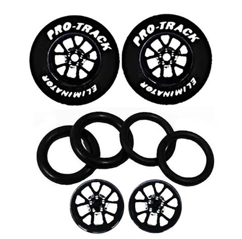 Pro-Track 1 1/16 x 3/32 x .500 wide Rears & Fronts Style M Black N407M-BL-SET
