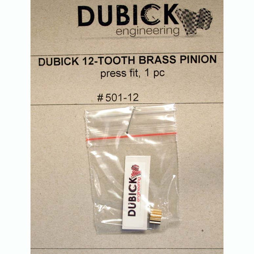 DUBICK 12T 48P PINION BRASS PRESS ON DE501-12