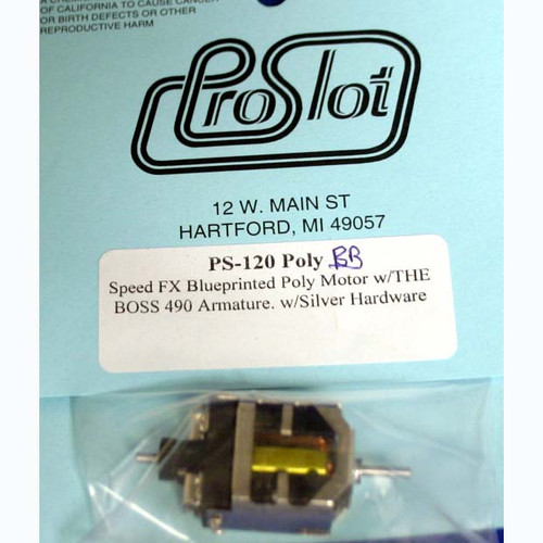 Proslot BOSS 490 D-Can Drag Motor w/ Poly-Neo Mags, BB's 120PolyBB