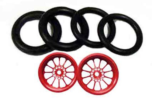 3/4 x 1/16 x 1/8 w Red Turbine 411ER