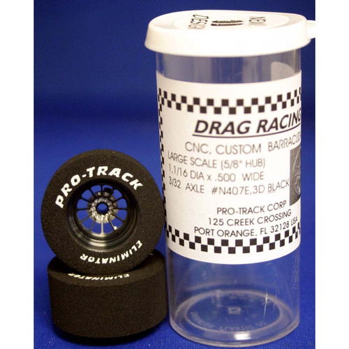 1 1/16 .500 w 3D Turbine Black N407E3DBL