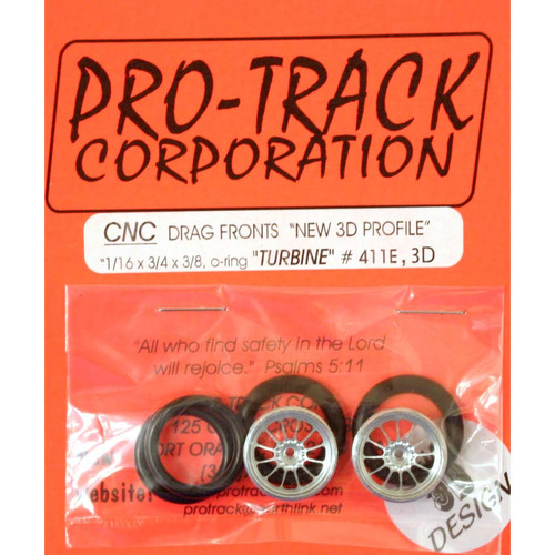 3/4 x 1/16 x 1/8 w 3D Turbine 411E3D