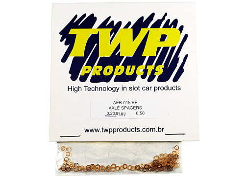 TWP .20mm Thick 3/32 Axle Spacers - Bulk Pk - TWP-AEB-015/20BP