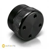Legacy XL Closed Storage Cap - Glossy Black Anodized Aluminum