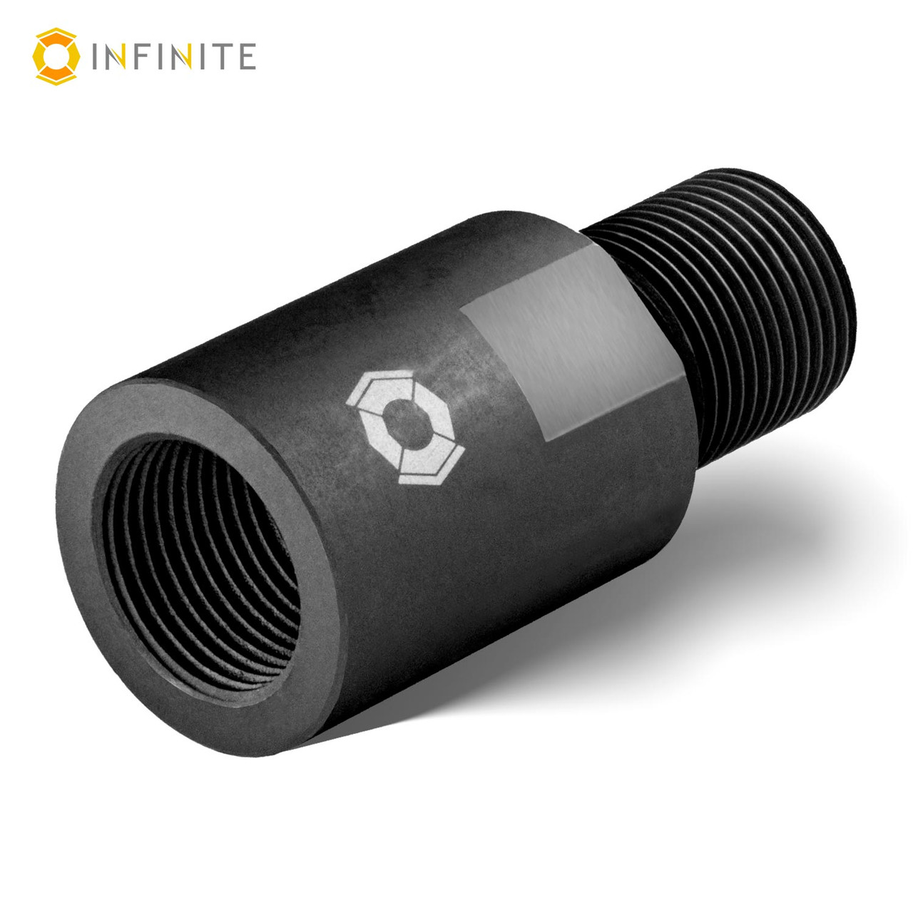 5/8-24 RH Barrel Extension (Black Steel) - 1 Inch