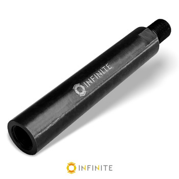 1/2-28 RH Barrel Extension (Black Steel) - 2 Inch