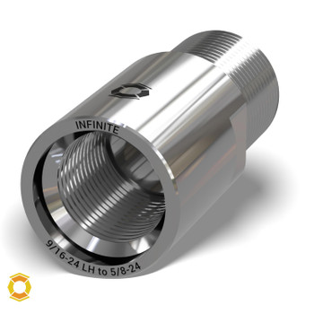 9/16-24 LH to 5/8-24 Thread Adapter 9/16-24 LH to 5/8-24 Thread Adapter