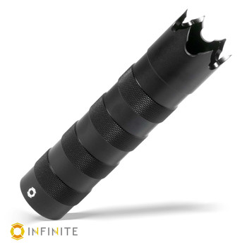 6 Inch QD Banded Tactical Spiked Sound Redirect - Smooth Satin, Black Anodized