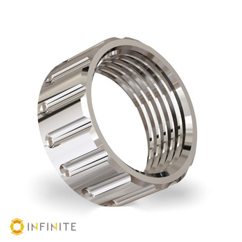 QD Notched Muzzle Thread Protector - 17-4 Stainless Steel, Raw Unfinished