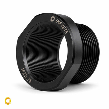 M22 x .75 to Taper Thread Adapter - Satin Black Nitride Stainless Steel (Gen 2)