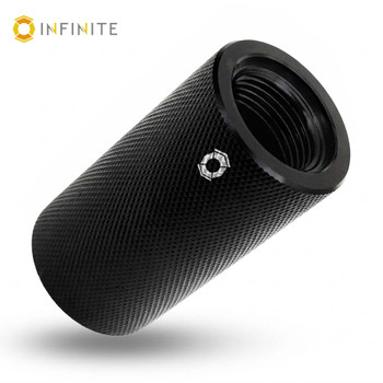 2.25 Inch Legacy QD Knurled Sound Redirect Sleeve - Black Satin Knurled, 6061 Aluminum
