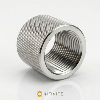 1/2-28 RH  Knurled Stainless Thread Protector (Pistol Version)
